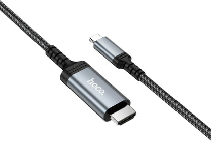 Cablu Audio si Video USB-C - HDMI HOCO UA43, 1.8m, Gri