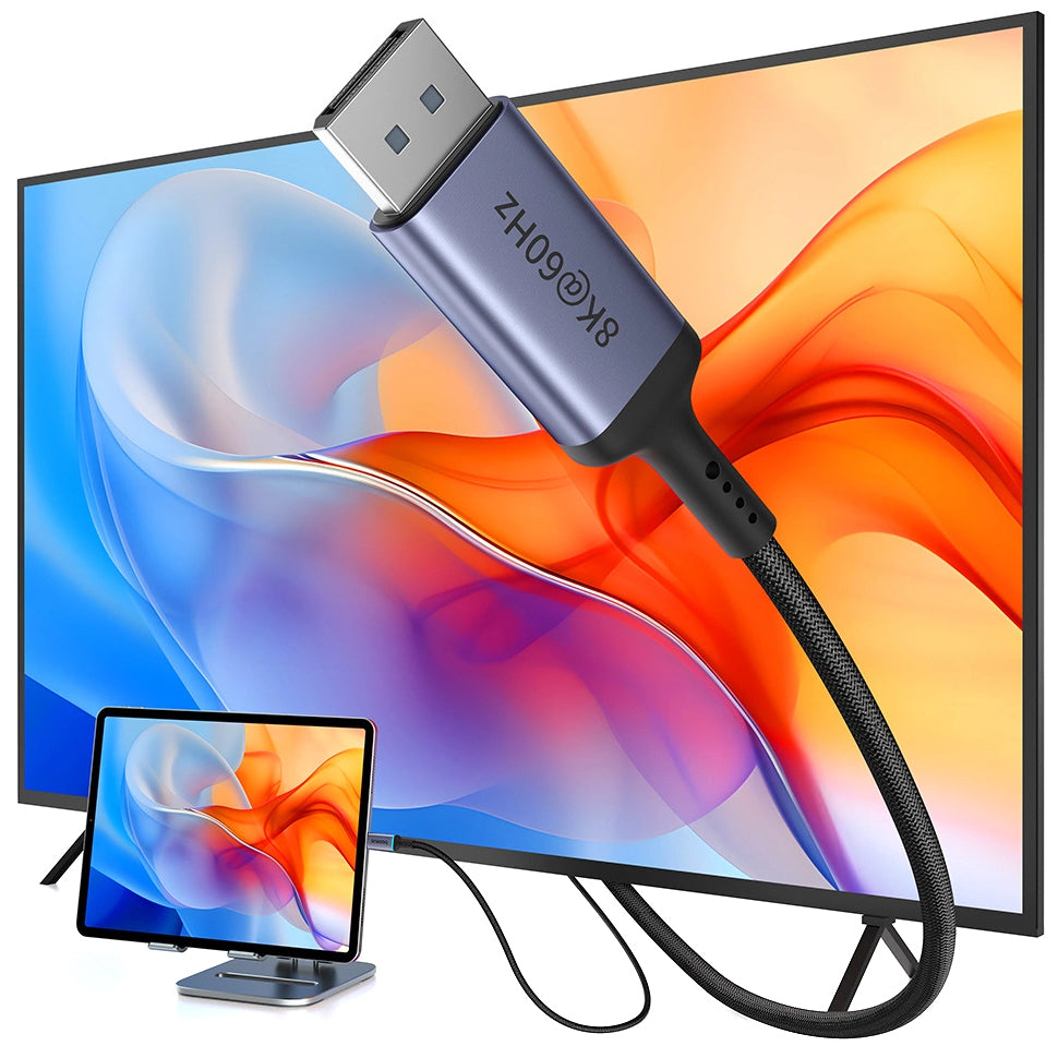 Cablu Audio si Video USB-C - DisplayPort Baseus Ultra Clarity, 8K, 2m, Negru B0063370D111-01