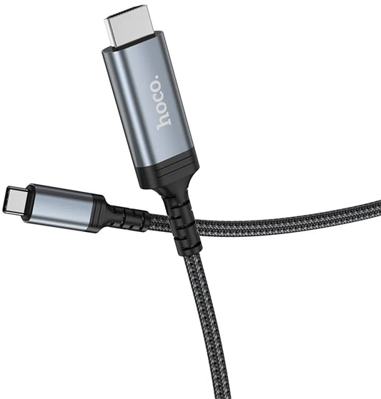 Cablu Audio si Video USB-C - HDMI HOCO UA43, 1.8m, Gri