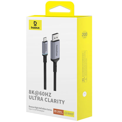 Cablu Audio si Video USB-C - DisplayPort Baseus Ultra Clarity, 8K, 2m, Negru B0063370D111-01