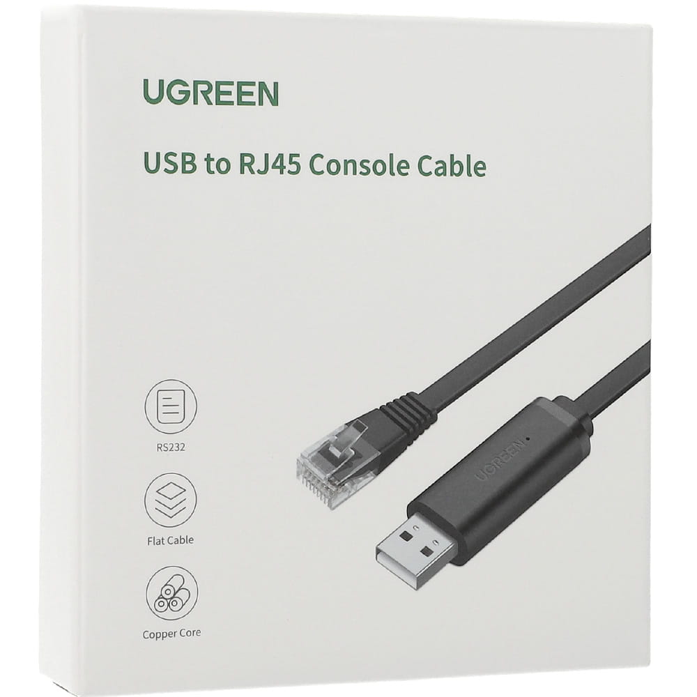 Cablu Consola USB UGREEN CM204, RJ45, 3m, Negru