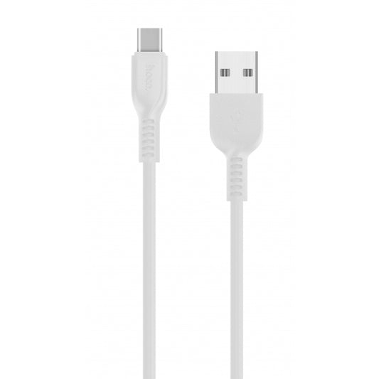 Kabel do ładowania i transmisji danych USB-A - USB-C HOCO Flash X20, 18 W, 3 m, biały