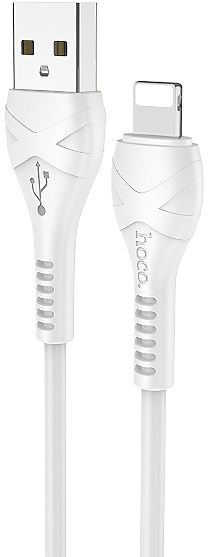 Cablu Date si Incarcare USB-A - Lightning HOCO X37, 18W, 1m, Alb