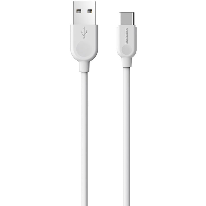 Kabel do ładowania i transmisji danych USB-A - USB-C Borofone BX14 LinkJet, 18W, 1m, biały