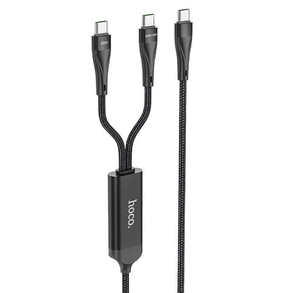 Cablu Date si Incarcare USB-C - USB-C HOCO U102 Super, 100W, 1.2m, Negru