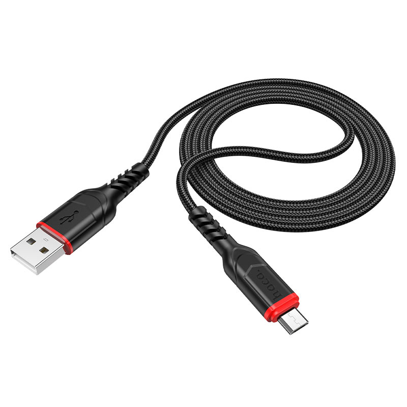 Cablu Date si Incarcare USB-A - microUSB HOCO X59 Victory, 18W, 1m, Negru