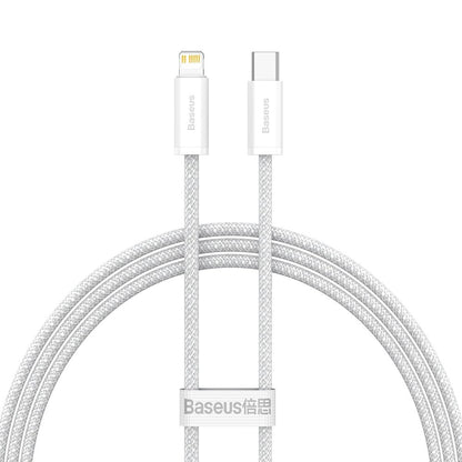 Cablu Date si Incarcare USB-C - Lightning Baseus Dynamic Fast Charging, 20W, 2m, Alb CALD000102