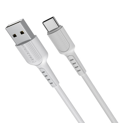 Kabel do ładowania i transmisji danych USB-A - USB-C Borofone BX16, 18W, 1m, biały