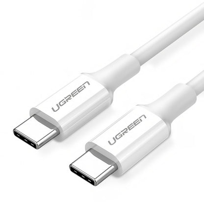 Kabel USB-C do ładowania i transmisji danych - USB-C UGREEN US264, 60 W, 2 m, biały