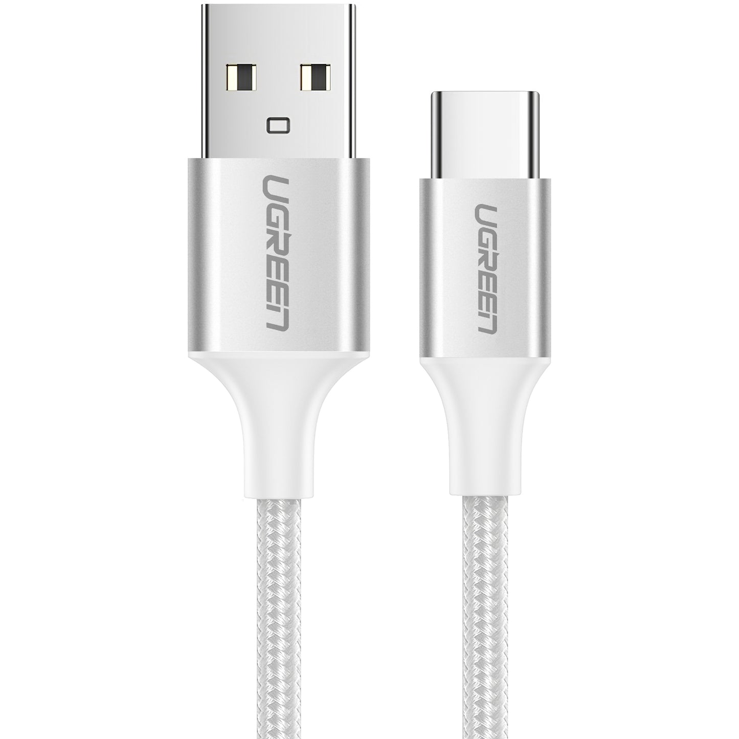 Cablu Date si Incarcare USB-A - USB-C UGREEN US288, 18W, 1m, Alb