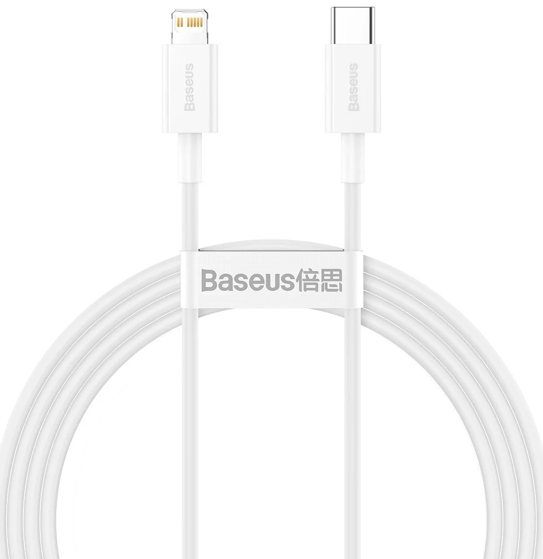 Cablu Date si Incarcare USB-C - Lightning Baseus Superior Series, 20W, 1.5m, Alb CATLYS-B02