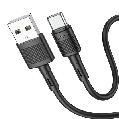 Cablu Date si Incarcare USB-A - USB-C HOCO X83 Victory, 20W, 1m, Negru