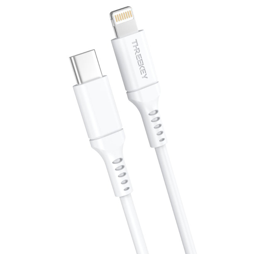 Cablu Date si Incarcare USB-C - Lightning XO Design TK04, 20W, 1m, Alb