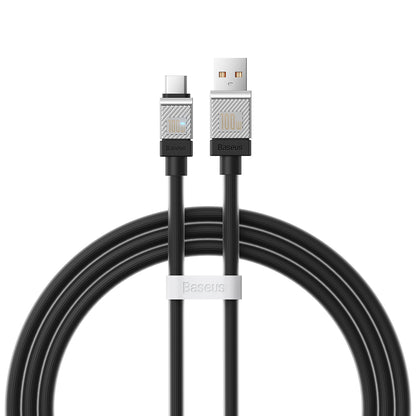 Cablu Date si Incarcare USB-A - USB-C Baseus CoolPlay, 100W, 1m, Negru CAKW000601
