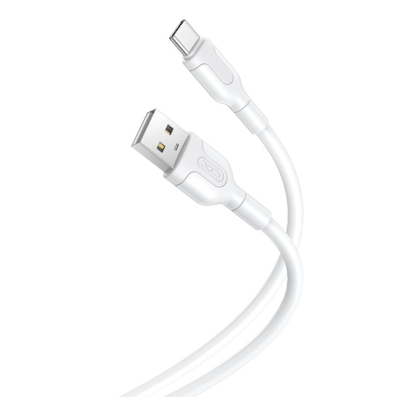 Cablu Date si Incarcare USB-A - USB-C XO Design NB212, 18W, 1m, Alb