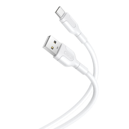 Cablu Date si Incarcare USB-A - USB-C XO Design NB212, 18W, 1m, Alb