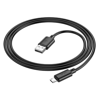 Kabel do ładowania i transmisji danych HOCO X88 USB-A - microUSB, 18 W, 1 m, czarny 