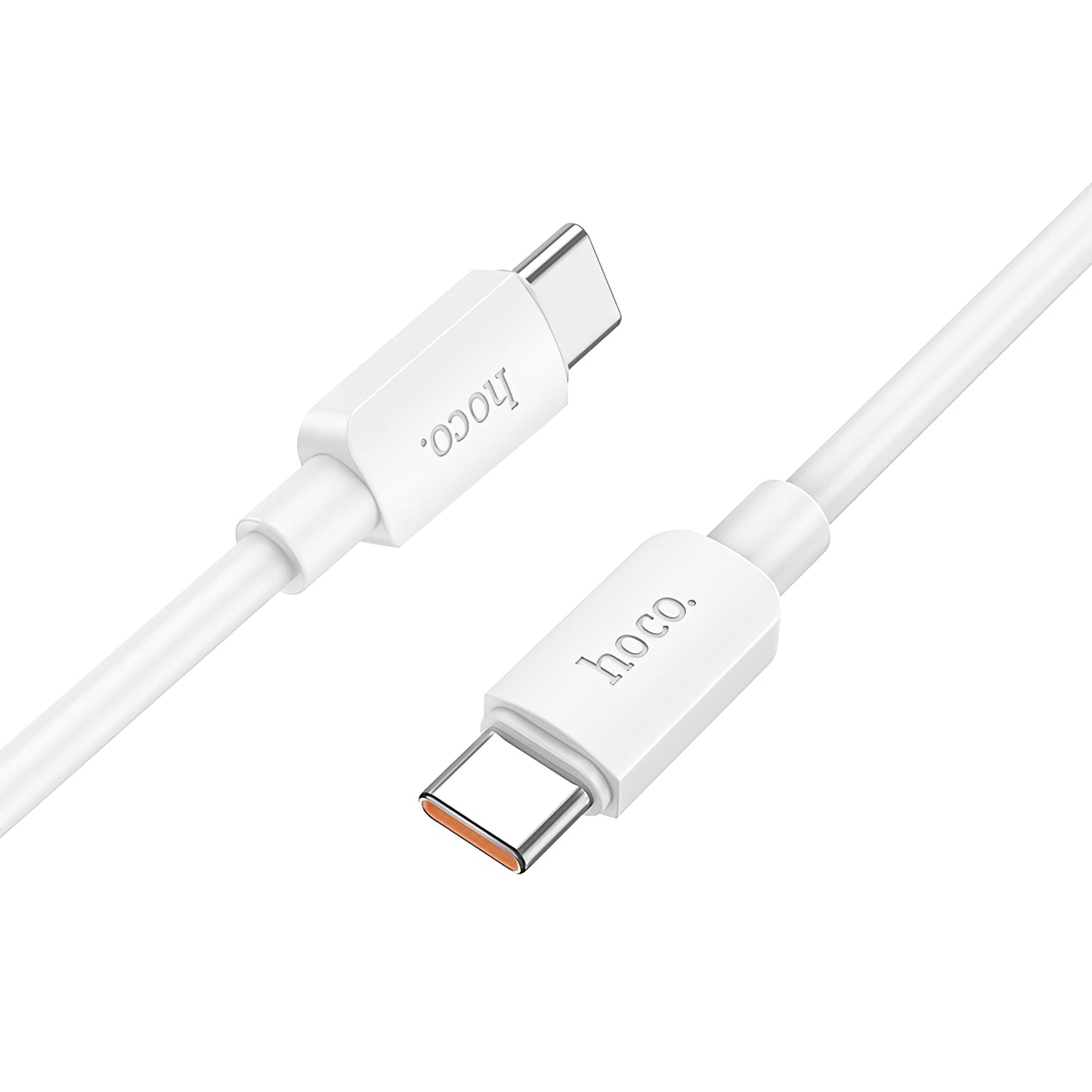 Cablu Date si Incarcare USB-C - USB-C HOCO X96, 100W, 1m, Alb