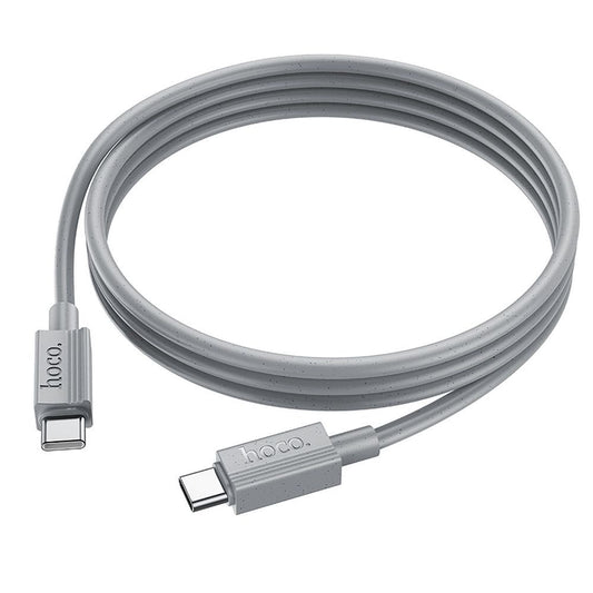 Cablu Date si Incarcare USB-C - USB-C HOCO X107, 60W, 1m, Gri