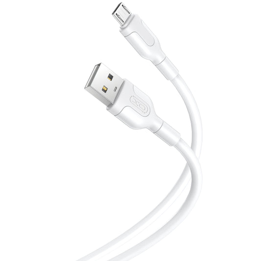 Cablu Date si Incarcare USB-A - microUSB XO Design NB212, 18W, 1m, Alb