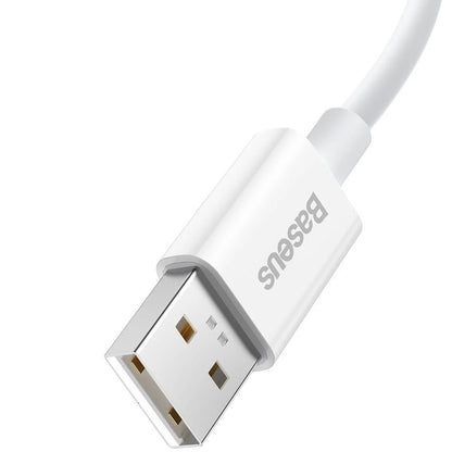 Cablu Date si Incarcare USB-A - USB-C Baseus Superior Series, 65W, 1m, Alb CAYS000902