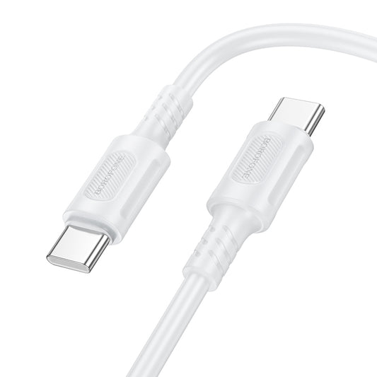 Kabel USB-C do ładowania i transmisji danych - USB-C Borofone BX111 Feliz, 60W, 1m, biały 