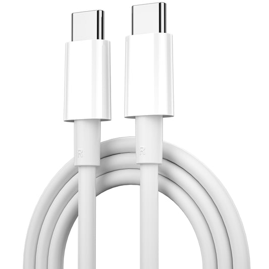 Kabel USB-C do ładowania i transmisji danych - USB-C WiWu C008, 100 W, 1,2 m, biały 