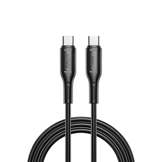 USB-C - Kabel USB-C do ładowania i transmisji danych WiWu Wi-C043E Starlink, 60W, 1m, czarny