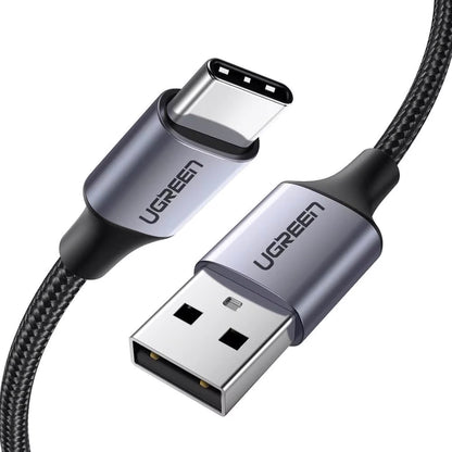 Cablu Date si Incarcare USB-A - USB-C UGREEN US288, 18W, 0.5m, Negru