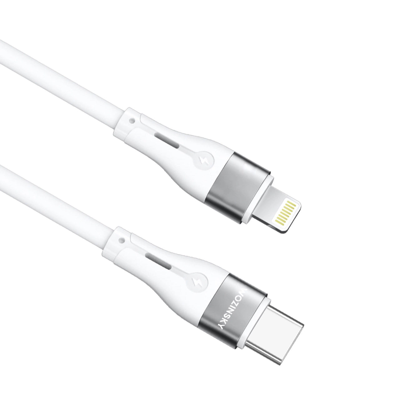 Cablu Date si Incarcare USB-C - Lightning WZK WSTCL1, 27W, 1m, Alb