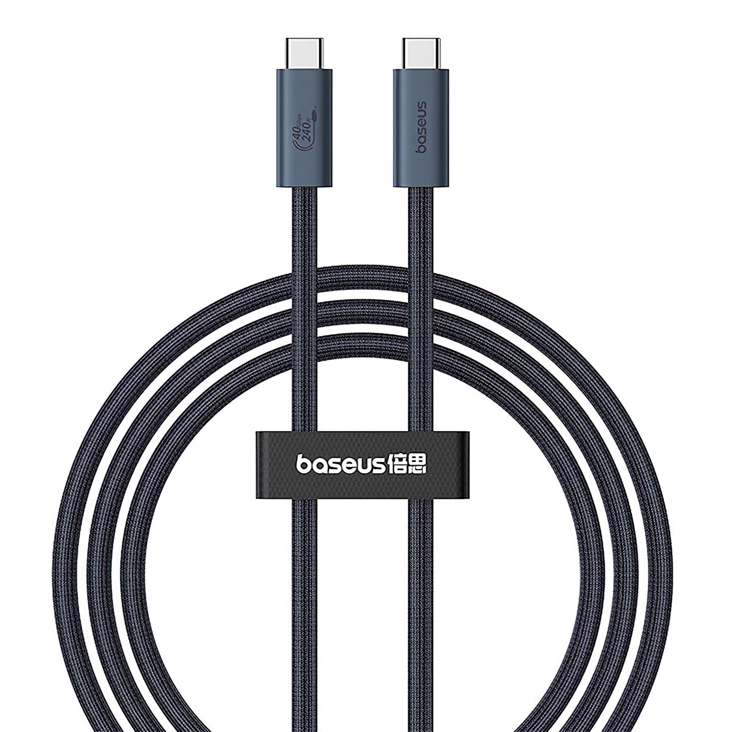 Cablu Date si Incarcare USB-C - USB-C Baseus Flash Series II, 240W, 1m, Negru P10311803111-00