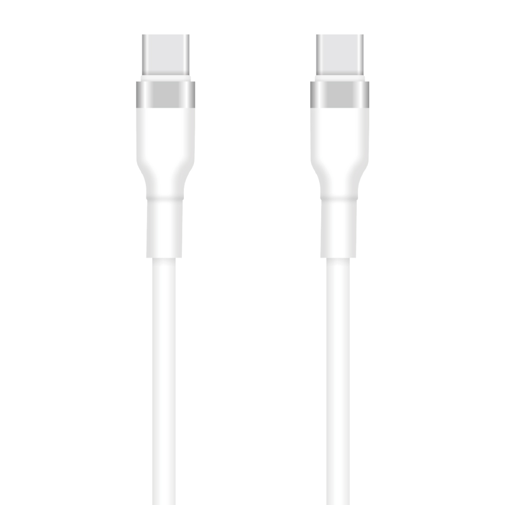 Cablu Date si Incarcare USB-C - USB-C Setty, 60W, 1m, Alb
