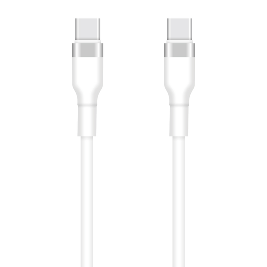 Cablu Date si Incarcare USB-C - USB-C Setty, 60W, 1m, Alb