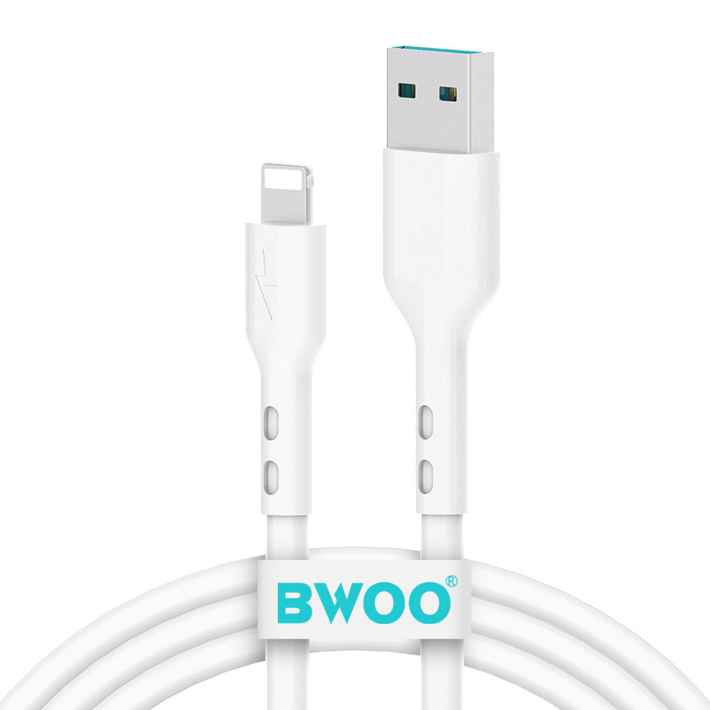 Cablu Date si Incarcare USB-A - Lightning BWOO X172L, 15W, 1m, Alb