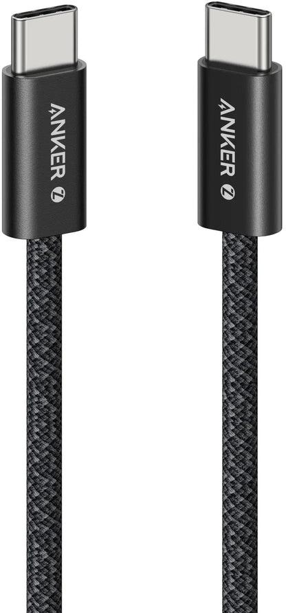 Cablu Date si Incarcare USB-C - USB-C Anker Zolo, 240W, 1m, Negru A8060H11