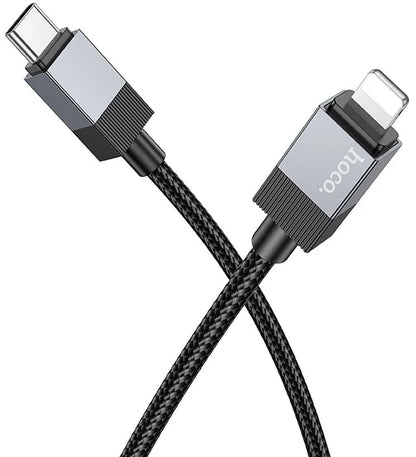 Cablu Date si Incarcare USB-C - Lightning HOCO X110, 27W, 1m, Negru
