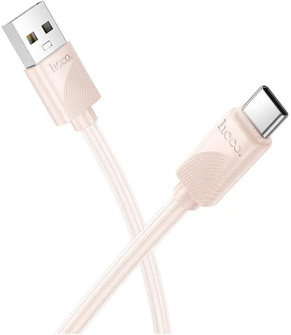 Cablu Date si Incarcare USB-A - USB-C HOCO X114, 18W, 1m, Roz