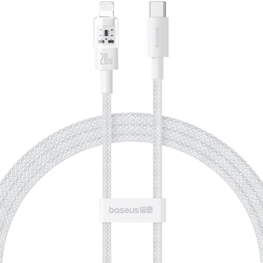 Cablu Date si Incarcare USB-C - Lightning Baseus Gem, 20W, 1m, Alb P10373001211-00