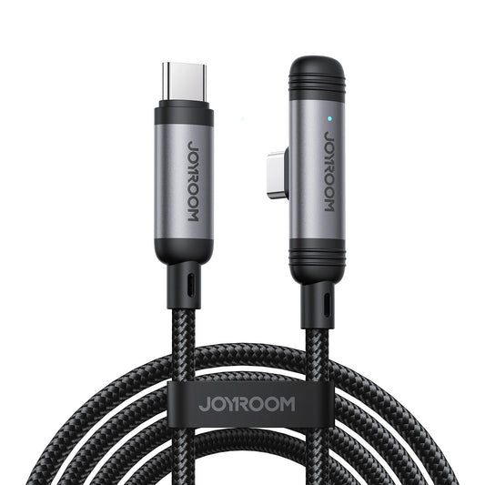 Cablu Date si Incarcare USB-C - USB-C Joyroom S-A56 EnjoyX Angled, 60W, 1.2m, Negru