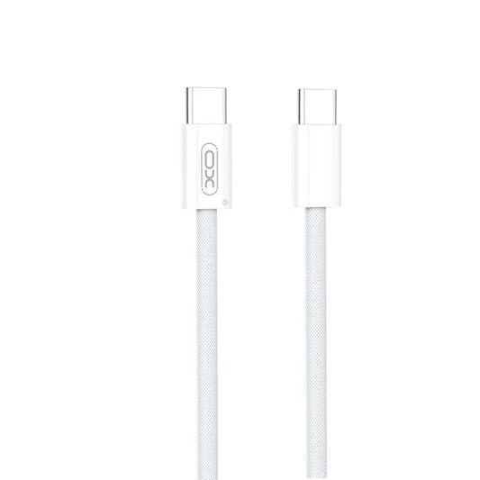 Cablu Date si Incarcare USB-C - USB-C XO Design NB-Q260B, 60W, 1.5m, Alb