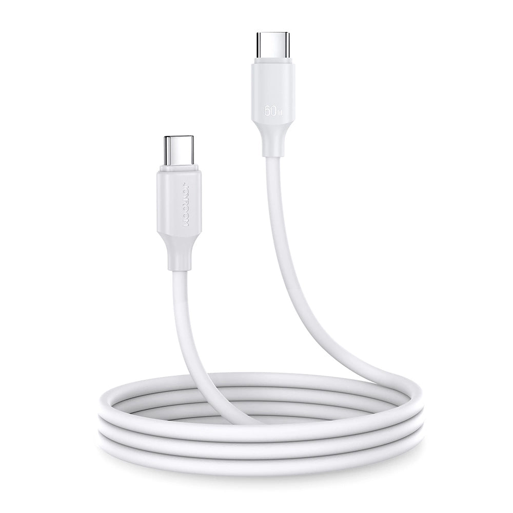 Cablu Date si Incarcare USB-C - USB-C Joyroom S-A9, 60W, 1m, Alb
