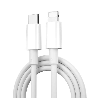Cablu Date si Incarcare USB-C - Lightning WiWu Wi-C008, 30W, 1.2m, Alb