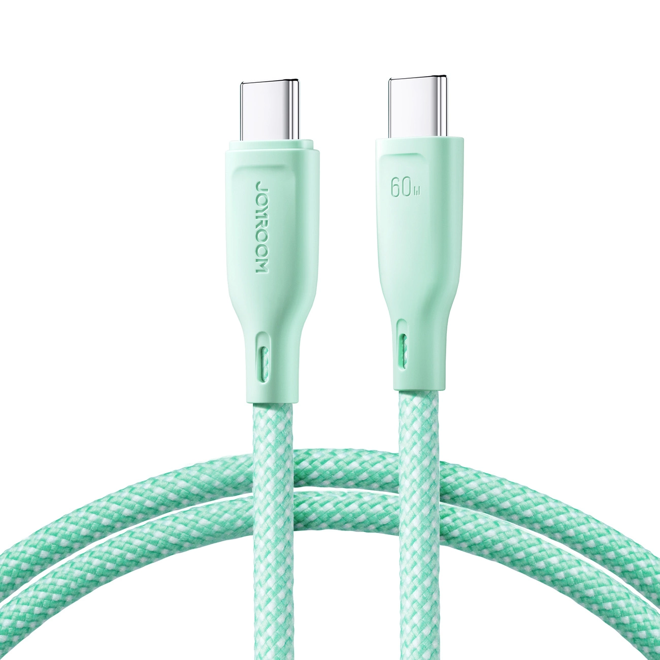 Cablu Date si Incarcare USB-C - USB-C Joyroom S-A34, 60W, 1m, Verde