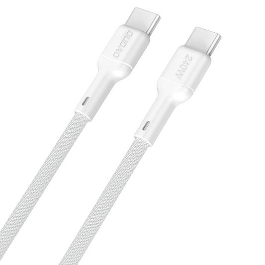 Cablu Date si Incarcare USB-C - USB-C Dudao L9C Max, 240W, 2m, Alb