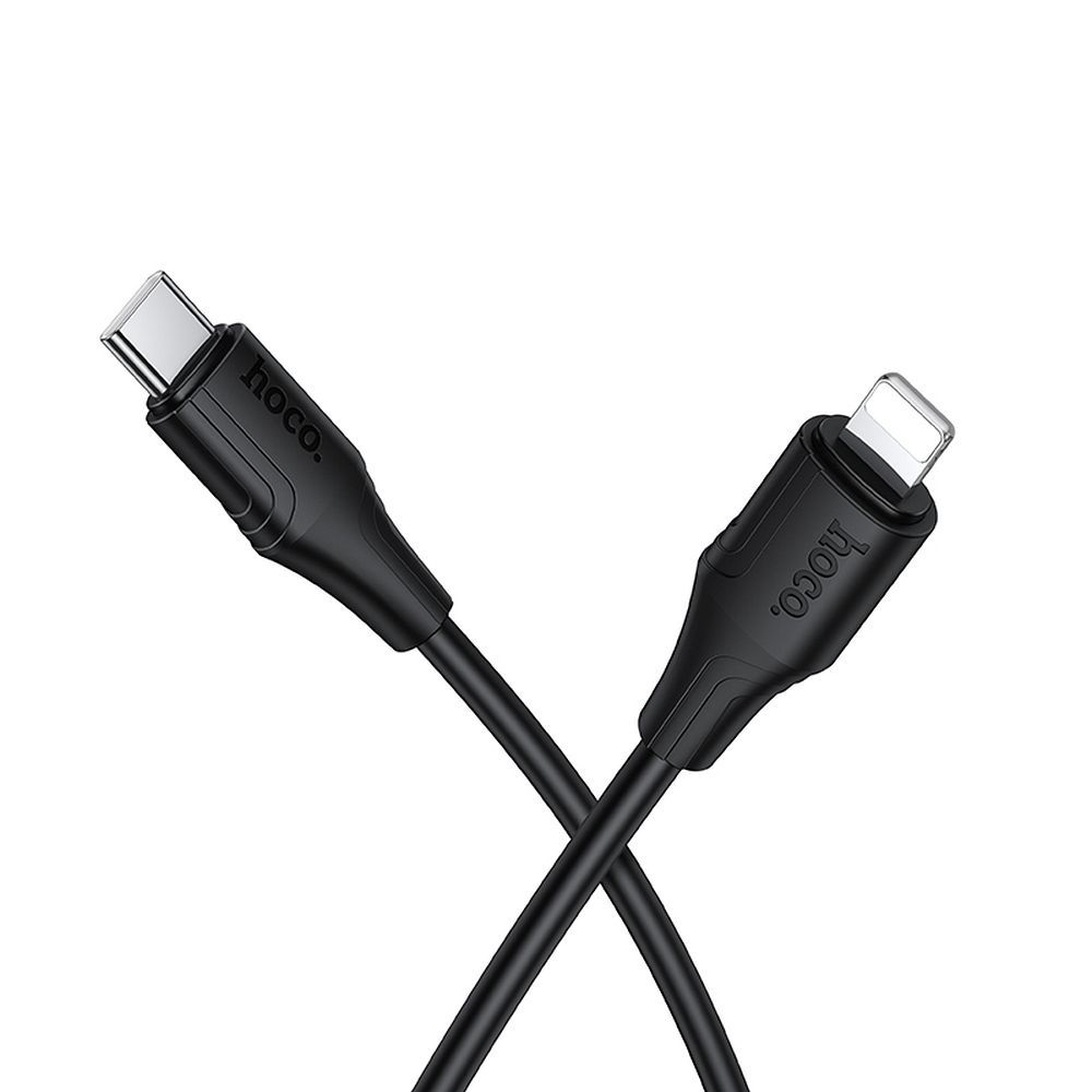 Cablu Date si Incarcare USB-C - Lightning HOCO X124, 27W, 1m, Negru