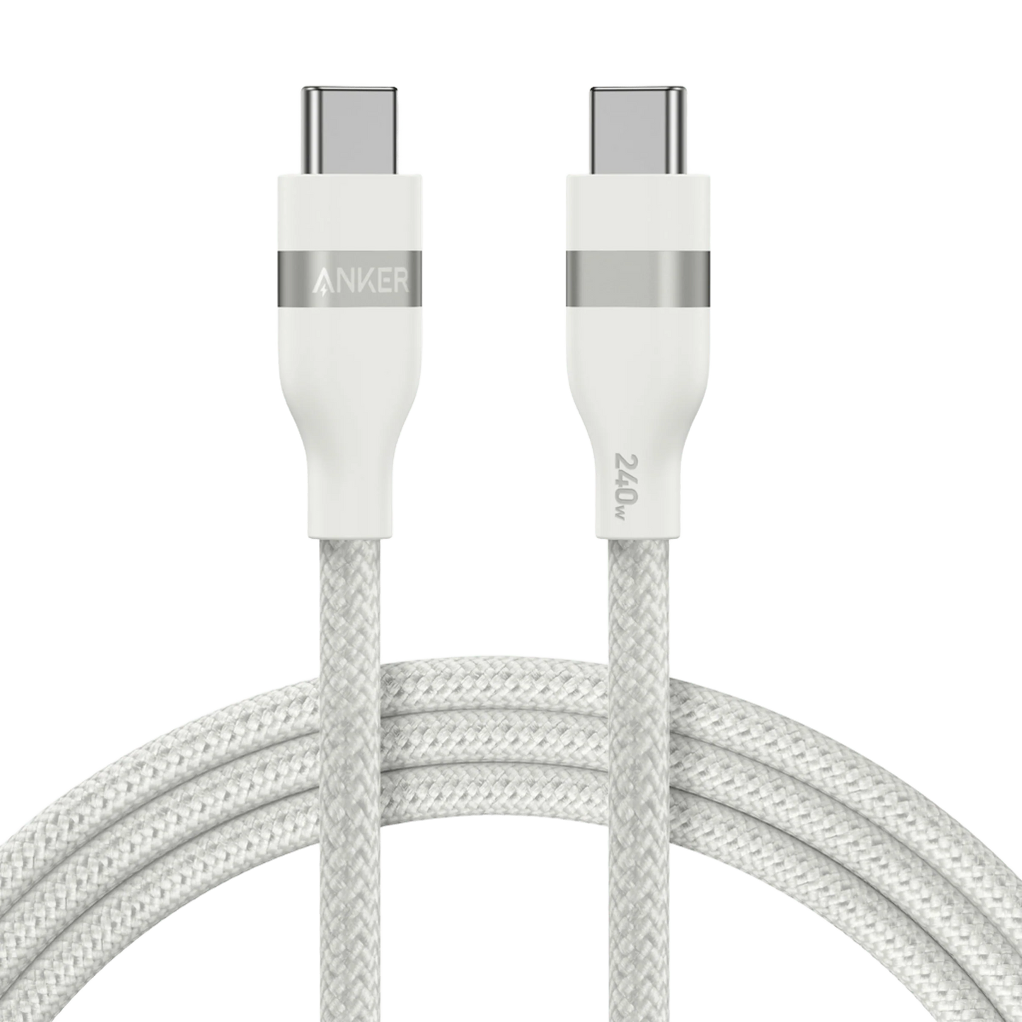 Cablu Date si Incarcare USB-C - USB-C Anker, 240W, 1.8m, Alb A82E2H22