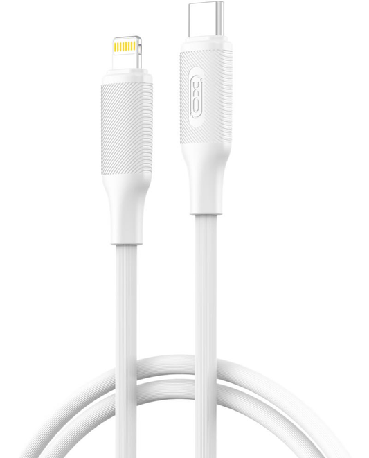 Cablu Date si Incarcare USB-C - Lightning XO Design NB-Q265A, 27W, 1m, Alb
