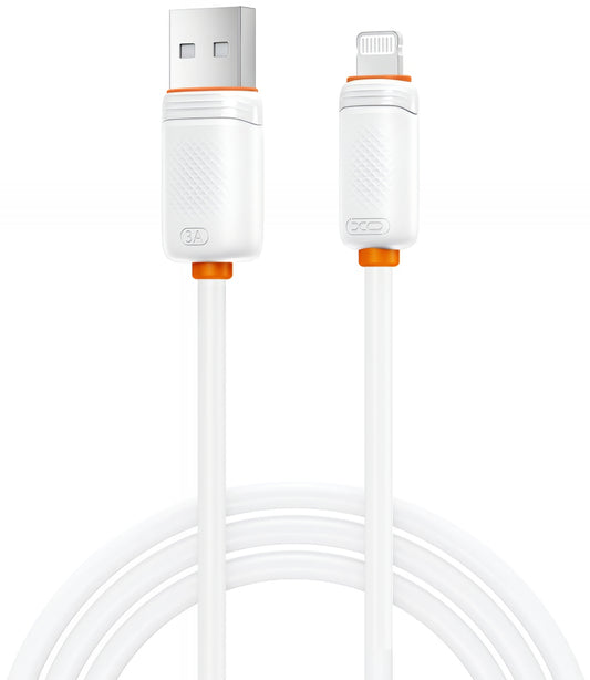 Cablu Date si Incarcare USB-A - Lightning XO Design NB302, 18W, 1m, Alb