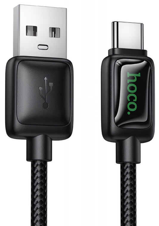 Cablu Date si Incarcare USB-A - USB-C HOCO U146, 36W, 1.2m, Negru