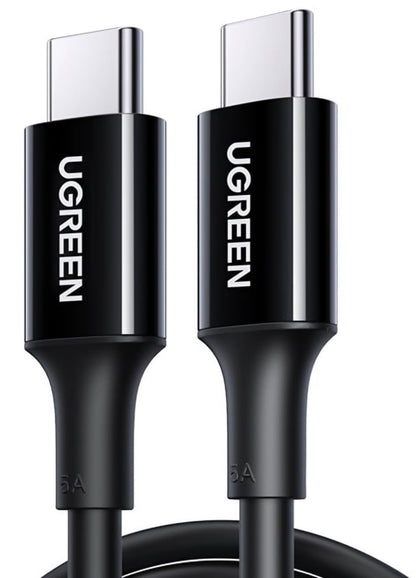 Cablu Date si Incarcare USB-C - USB-C UGREEN US300, 100W, 2m, Negru